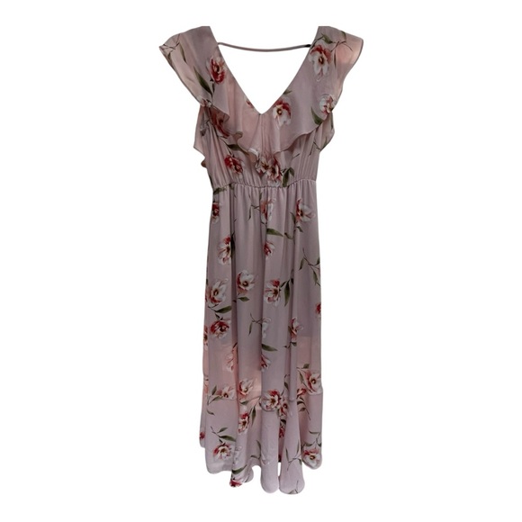 Soprano Dresses & Skirts - Soprano Pink Ruffled Tiered Sundress for Wedding Guest